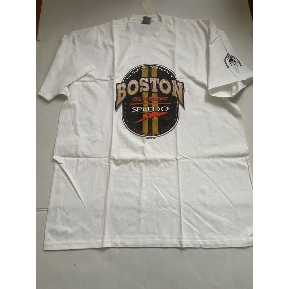 Boston Speedo Classic Competition Vtg Single Stitch Shirt Mens XL 90s
